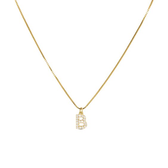 Collana Dilvdò Donna Letters in Argento Zircone CLDOB - CLDOB